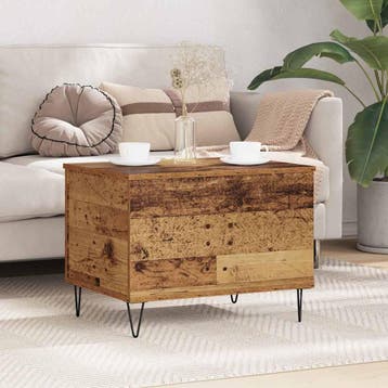 vidaXL Salontafel Oud Hout 60 x 44,5 x 45 cm Bewerkt hout, Verzenden, Nieuw, Overige houtsoorten, Minder dan 50 cm