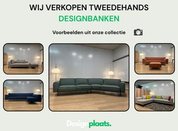Designbank Kopen? Ook Geherstoffeerd, Huis en Inrichting, Banken | Bankstellen, Ophalen of Verzenden, Nieuw