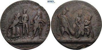Messingmedaille 1744 Habsburg Maria Theresia 1740-1780, Verzenden