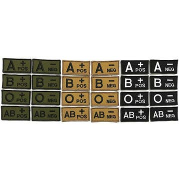 Airsoft Bloedgroep Patch Met Klittenband voor Vest, Jas enz., Ophalen of Verzenden