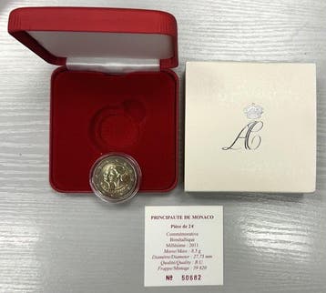 Monaco. 2 Euro 2011 Mariage Princier (Zonder minimumprijs)