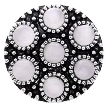 Fako Bijoux - Click Button - Exclusive - Kattenoog - Wit, Verzenden, Nieuw