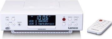 Lenco Keukenradio - DAB en FM Radio met Bluetooth - KCR-190W, Verzenden, Zo goed als nieuw