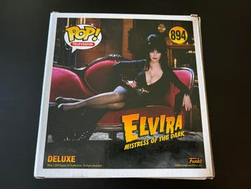 Funko POP! Horror-icoon Elvira (Mistress of the dark), Ophalen of Verzenden, Nieuw, Pop, Beeldje of Miniatuur