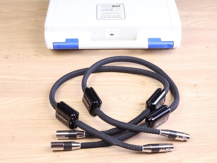 HMS Elektronik Suprema SR high end audio interconnects XLR 1, Audio, Tv en Foto, Audiokabels en Televisiekabels, Overige kabels