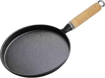 Gietijzeren Koekenpan 20cm | Retourdeal 30% Korting, Ophalen of Verzenden, Zo goed als nieuw, Gietijzer