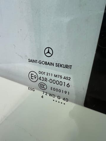 Mercedes Vito portier ruit 2-deurs rechts bj.2014 43R-000016, Gebruikt, Mercedes-Benz