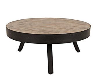 Salontafel Suri large 74 cm | Metaal + Teak, Ophalen of Verzenden, Nieuw