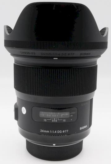 Sigma 24MM 1.4 DG HSM ART NIKON OCCASION 2, Ophalen of Verzenden, Zo goed als nieuw