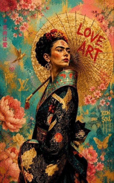 Yolanda López Calzadilla - Frida: Zen & Luxury Rebellion, Antiek en Kunst, Kunst | Designobjecten