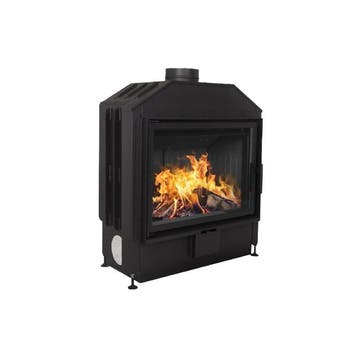 Showroommodel Inbouw Houtkachel Flat 80 Open Side Van, Nieuw