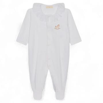 Baby Gi meisjes boxpakje wit/roze paard - 56 (1-2 maanden), Ophalen of Verzenden, Nieuw
