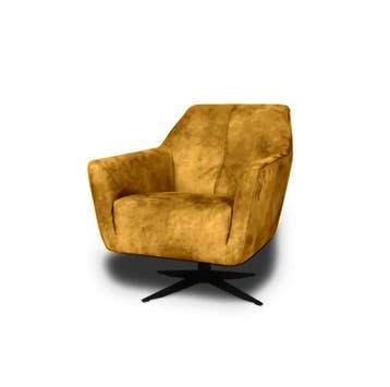 Fauteuil Floris - fauteuils - Goud, Huis en Inrichting, Stoelen, Nieuw, Leer