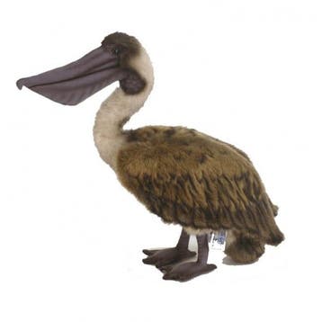 Hansa bruine pelikaan knuffel - pluche - 38 cm, Verzenden, Nieuw