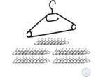 Veiling - 100 x Kledinghanger Zwart, Kleding | Dames, Kledinghangers, Nieuw