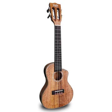 Korala UKCT-730-CE Arched Back Thin Concert ukulele Semi, Ophalen of Verzenden, Nieuw