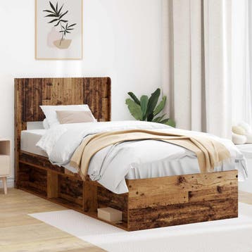 vidaXL Hoofdbord Oud hout PB, Verzenden, Nieuw, Bruin, Hout
