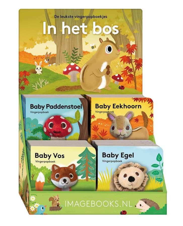 Display Vingerpopboekjes In Het Bos - 4 X 4 Ex. |  | Nieuw, Boeken, Overige Boeken, Nieuw, Ophalen of Verzenden
