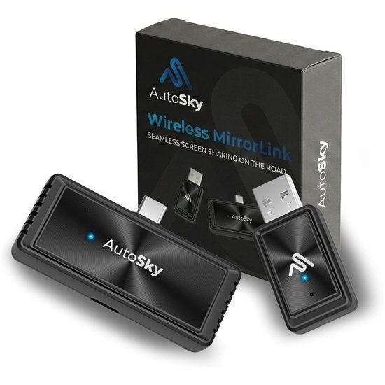 AutoSky Mirror-Link AIR PRO draadloze, Auto diversen, Auto-accessoires, Nieuw, Verzenden