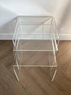 Set bijzettafels (3) - Acryl - Mimiset plexiglas Lucite, Nieuw