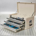 Datona Gereedschapskist drie lades - 3 lades gevuld - wit -, Ophalen of Verzenden, Nieuw