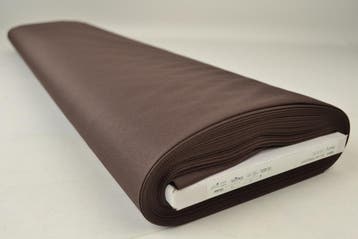 Bruine waterafstotende canvas stof  - 10 of 50 meter rol, Bruin, 120 cm of meer, Ophalen of Verzenden, Polyester