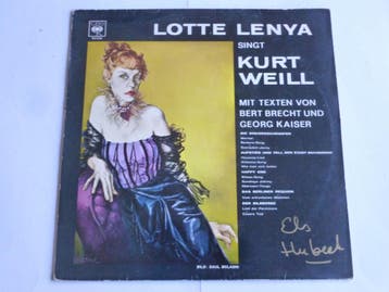 Lotte Lenya singt Kurt Weill (LP) cbs62318, Ophalen of Verzenden, Zo goed als nieuw