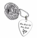 Plectrum ketting van When Words Fail Music Speaks, Ophalen of Verzenden, Nieuw