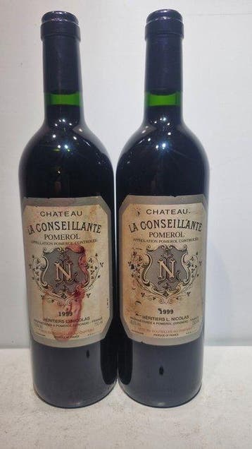 1999 Château La Conseillante - Pomerol - 2 Flessen (0.75, Nieuw