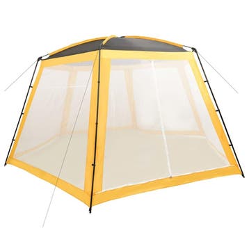 vidaXL Zwembadtent 590x520x250 cm stof geel, Tuin en Terras, Verzenden, Nieuw
