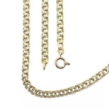 Gouden Prince of Wales schakelketting, Ophalen of Verzenden, Gebruikt, Goud, Goud