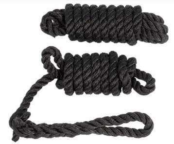Fenderlijn 10mm Zwart 3 strengen 1,5m set van 2, Ophalen of Verzenden, Nieuw, Lijn of Blok