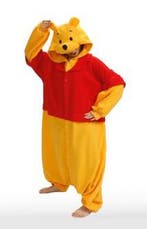Onesie Winnie De Poeh Pak Kostuum M-L Beer Berenpak Jumpsuit, Kleding | Heren, Carnaval, Maat 48/50 (M), Nieuw, Ophalen of Verzenden
