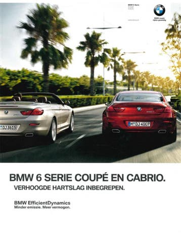 2014 BMW 6 SERIE COUPÉ | CABRIO BROCHURE NEDELANDS, Nieuw, BMW, Author