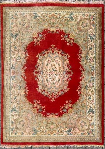 China Aubusson - Gereinigd - handgeknoopt - wol - Tapijt -, Nieuw