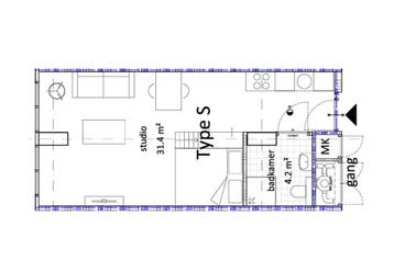 Te huur: Studio Bomanshof in Eindhoven, Noord-Brabant, Eindhoven