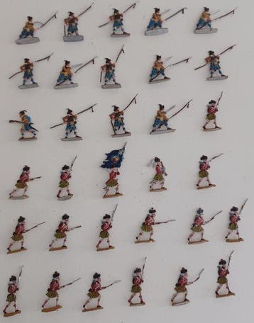 Frankrijk - 32 x Tinnen figuren - Soldiers Napoleon Wars -, Nieuw