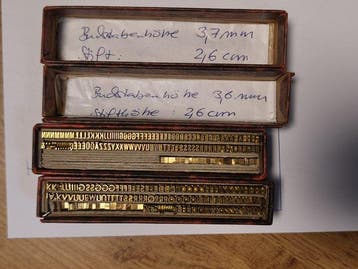 Drukblokken (2) - VEB Prägeschriften und Gravuren Magdeburg
