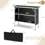 LIVSK Opvouwbare Campingtafel - Lichtgewicht Aluminium - Wat, Huis en Inrichting, Tafels | Sidetables, Verzenden, Nieuw
