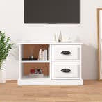 vidaXL Tv-meubel 73x35,5x47,5 cm bewerkt hout wit, Verzenden, Nieuw, 50 tot 100 cm, Minder dan 100 cm