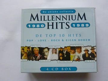 Millennium Hits 1980 - 1989 (4 CD Box), Ophalen of Verzenden, Zo goed als nieuw
