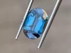 1 pcs Blauw Saffier - 3.74 ct - Gemological Institute of, Nieuw