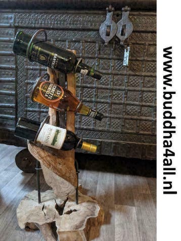 Wijnrek van hout | cadeau idee | wijnfleshouder | kado tip, Huis en Inrichting, Woonaccessoires | Wijnrekken, Nieuw, Ophalen of Verzenden
