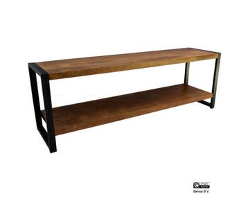 Open TV-Meubel Britt MANGO METAAL | 120 CM, Ophalen of Verzenden, Nieuw