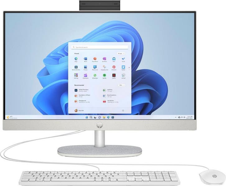 HP All-in-One 24-cr0041ny | 23.8 Full HD IPS | Intel Co..., Computers en Software, Desktop Pc's, Nieuw, Ophalen of Verzenden