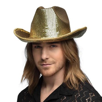 Hoed Groovy Goud Volwassenen, Ophalen of Verzenden, Nieuw