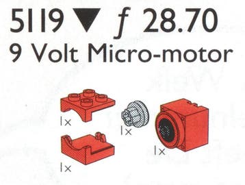 LEGO Micro Motor 5119, Kinderen en Baby's, Zo goed als nieuw, Complete set, Lego