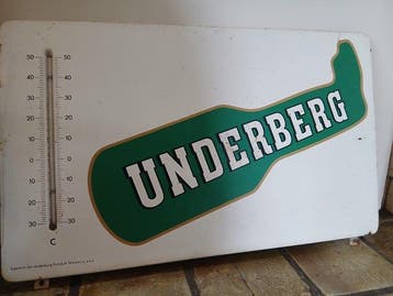 Underberg GmbH - Origineel jaren 30 reclamebord Underberg -