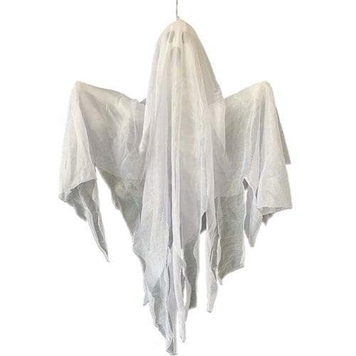 Hangend Spook Wit (50cm), Hobby en Vrije tijd, Feestartikelen, Nieuw, Ophalen of Verzenden