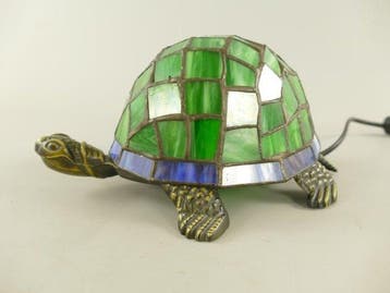 Tiffany Style - Tafellamp - Glas, Messing, Brons - Tiffany